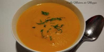 Crema de calabaza con pera