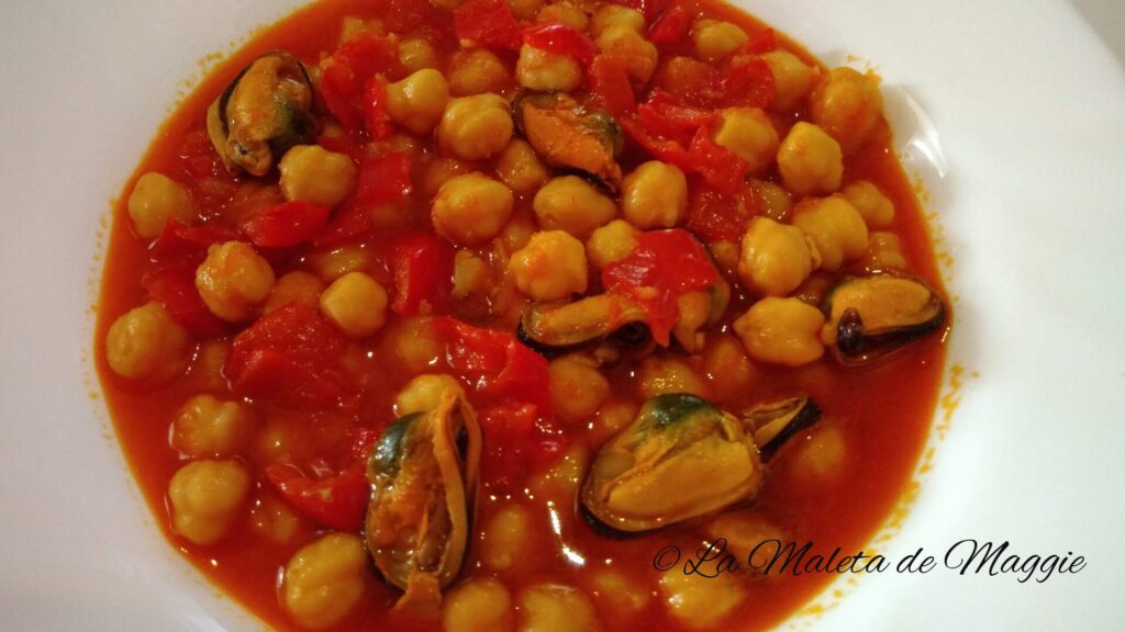 Garbanzos con mejillones en escabeche ? Recetas saludables