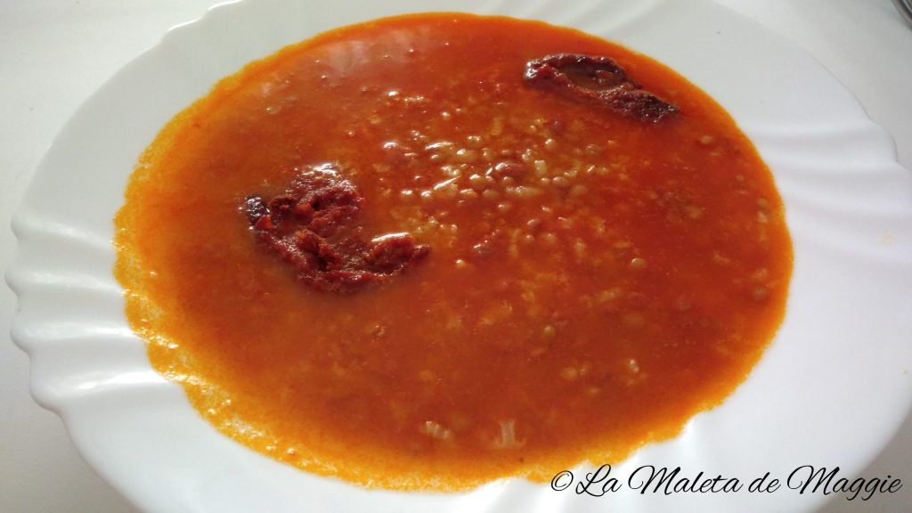 Lentejas con sobrasada