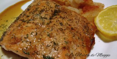 Salmón con salsa de soja y miel