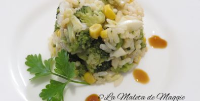 Ensalada de arroz con brócoli