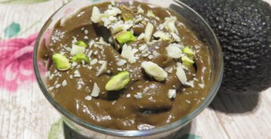 Mousse de aguacate y chocolate