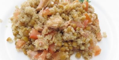 ensalada de quinoa y lentejas