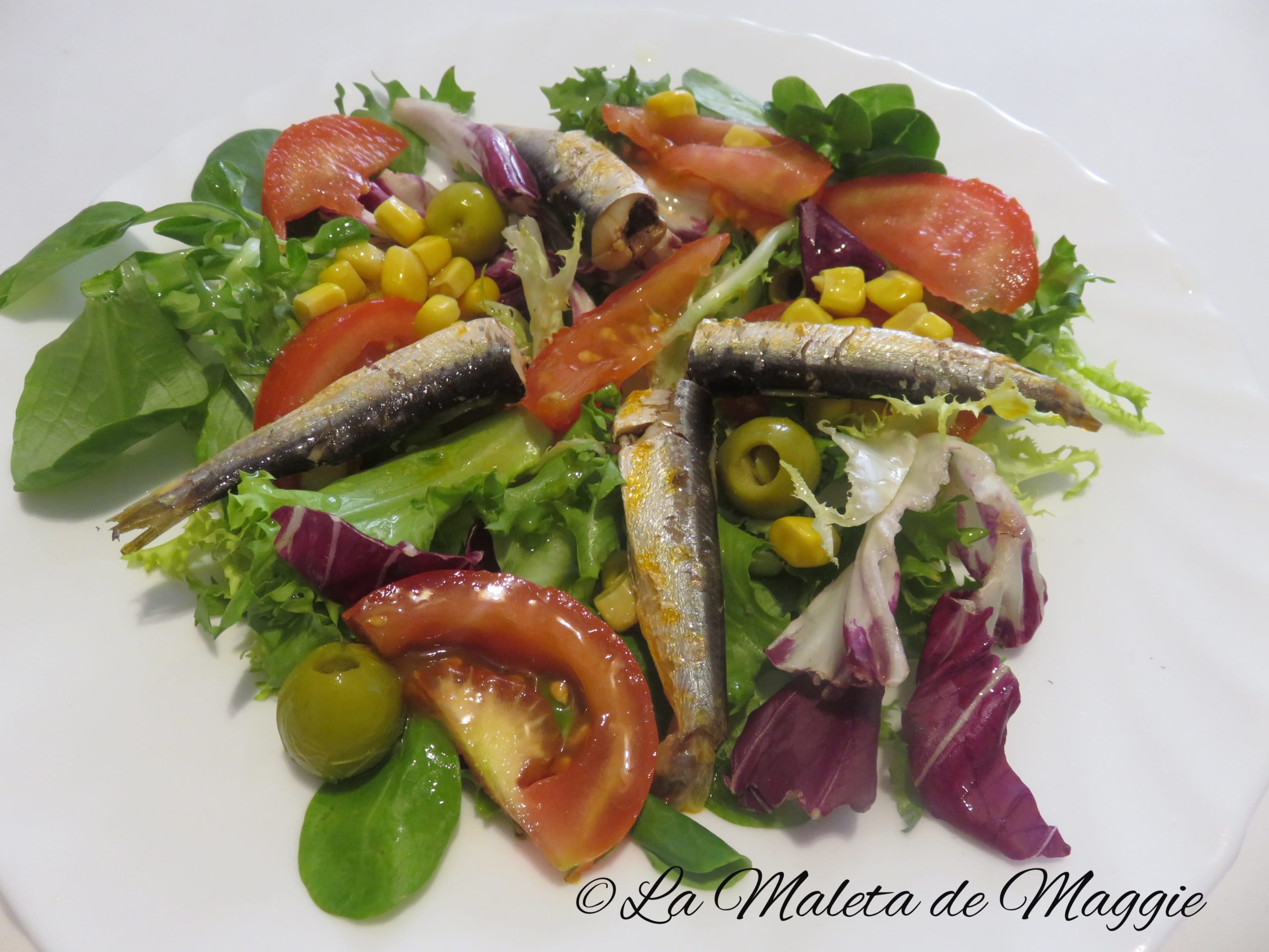 Ensalada con sardinas en escabeche ? Recetas saludables