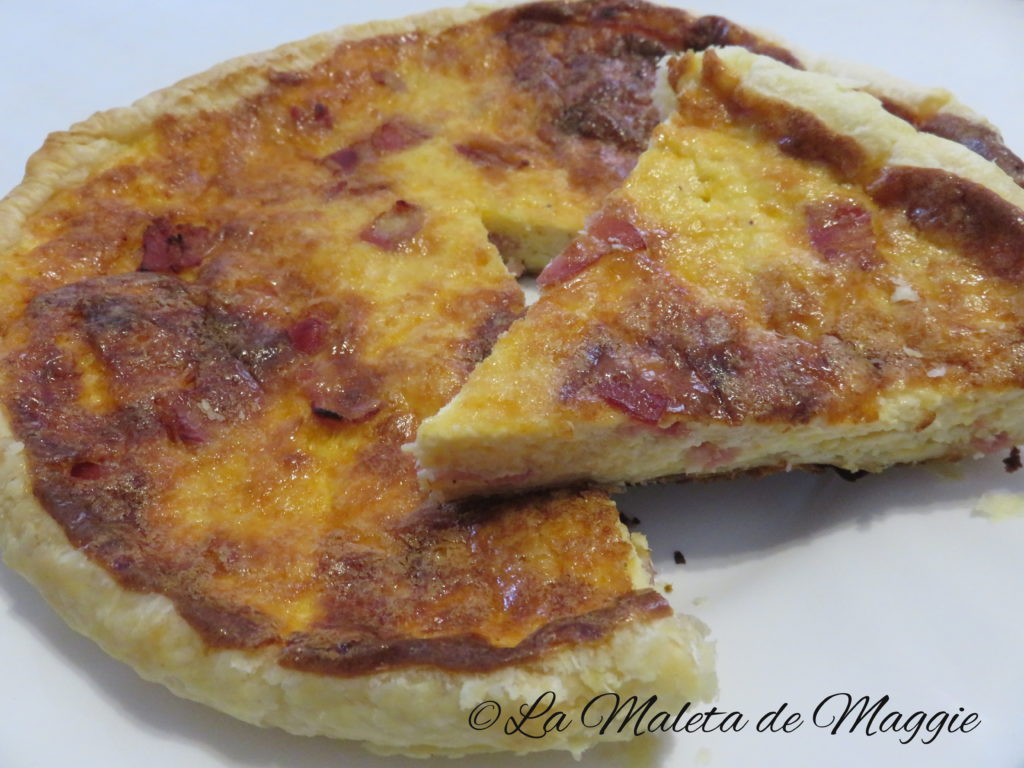 quiche de bacon y queso