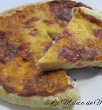 quiche de bacon y queso