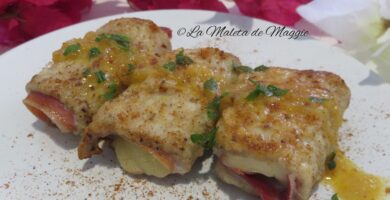 Rollitos de jamón y queso