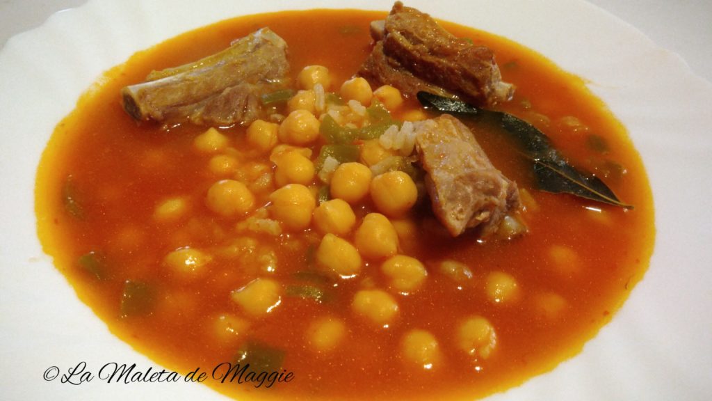 Guiso de garbanzos y costillas