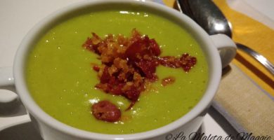 Crema de guisantes al curry 