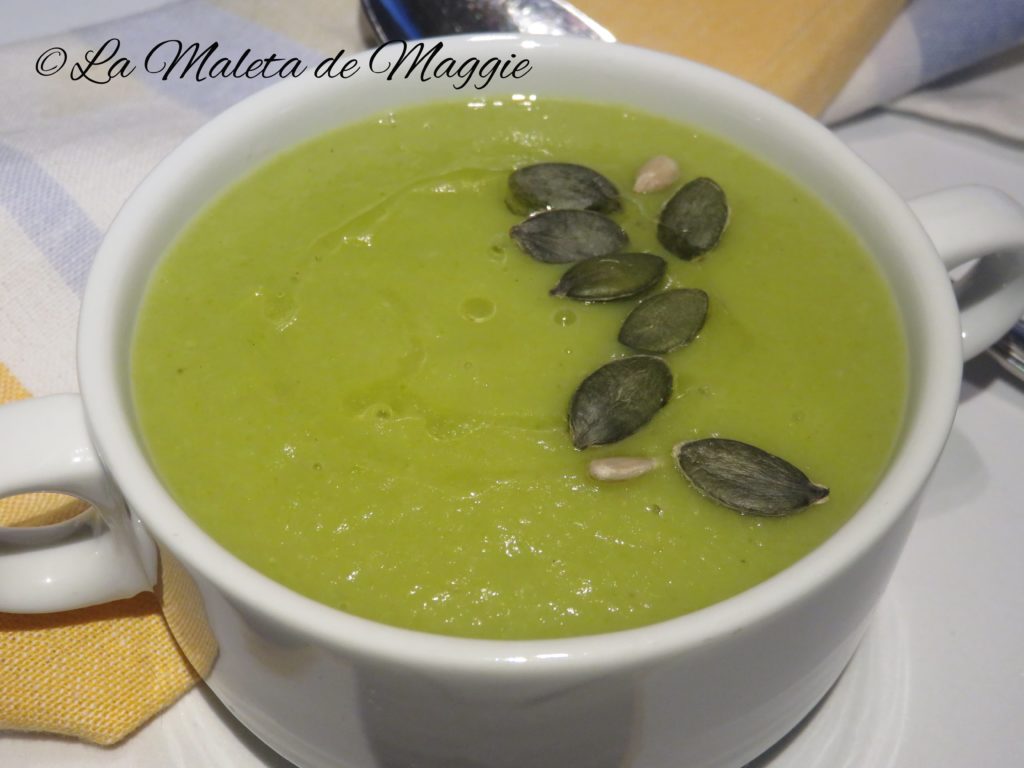 Crema de judía verde al curry