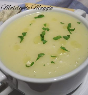 Crema de patata y manzana