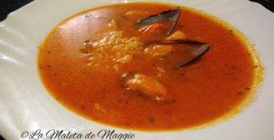 Sopa de mejillones