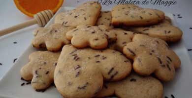 galletas de naranja y chocolate