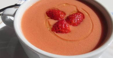 gazpacho de fresas