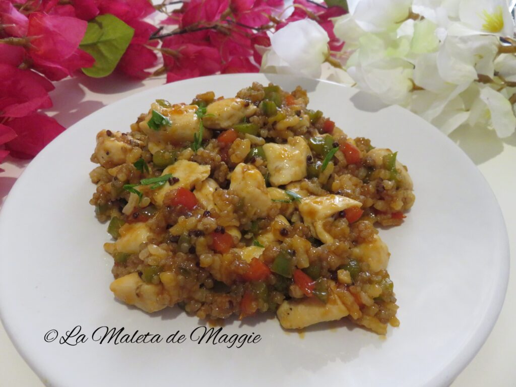 Salteado de quinoa