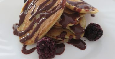 pancakes de quinoa y plátano