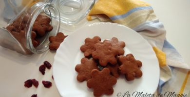 galletas de chocolate con arándanos