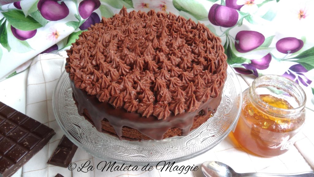 Bizcocho de chocolate con naranja