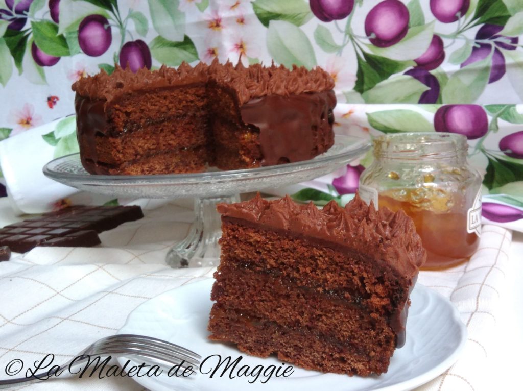 Bizcocho de chocolate con naranja 