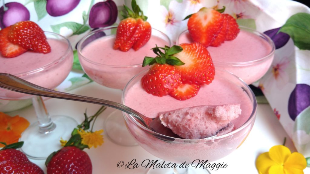 Mousse de fresas