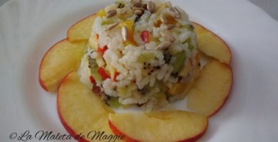 Ensalada de arroz con frutas