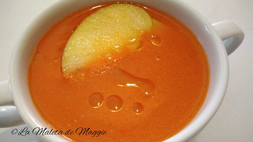 Gazpacho de manzana con tomate