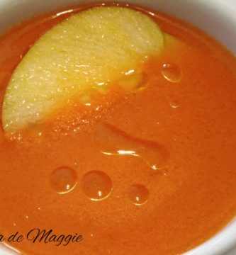 Gazpacho de manzana con tomate