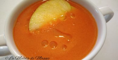 Gazpacho de manzana con tomate