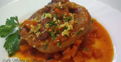 Ossobuco de pavo a la gremolata