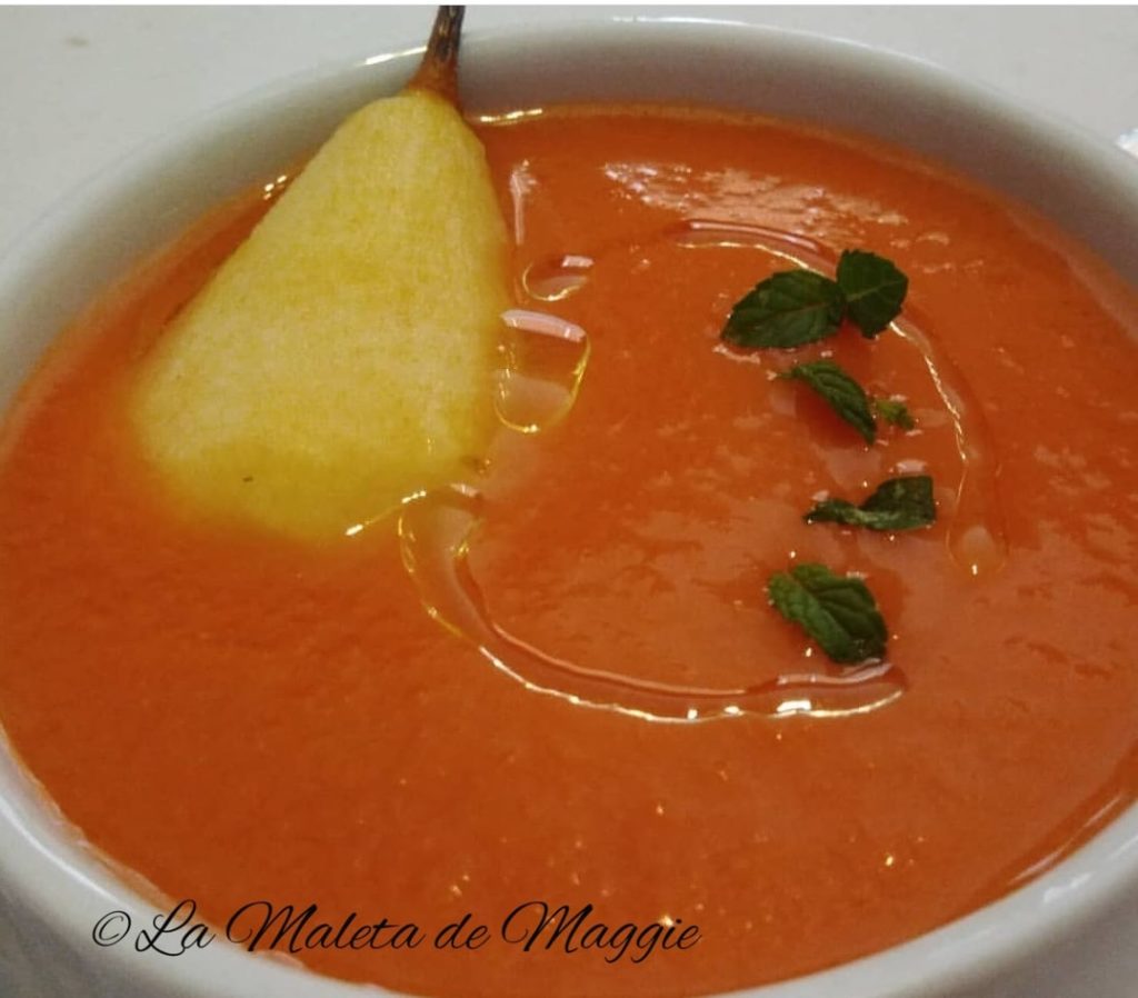 Gazpacho de pera