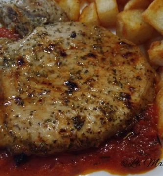 Chuletas de cerdo a la provenzal