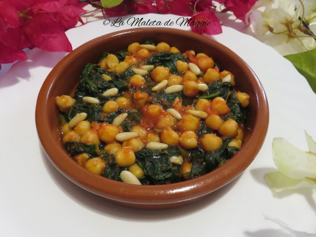 Garbanzos con espinacas