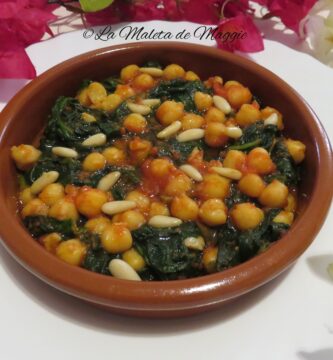 Garbanzos con espinacas