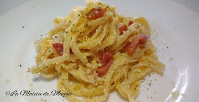 Espaguetis a la carbonara