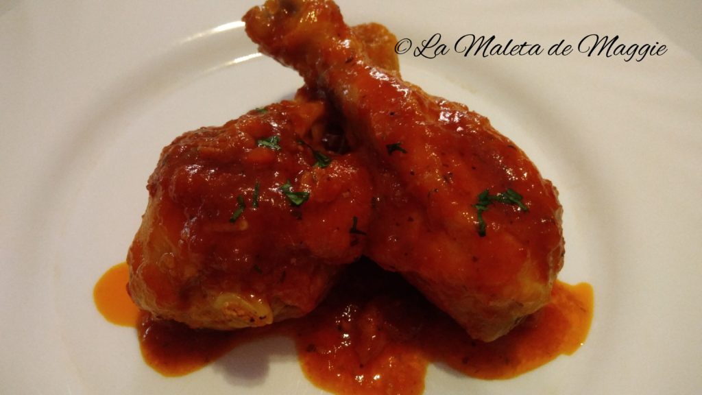 Pollo al vino moscatel