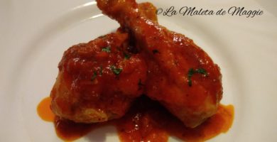 Pollo al vino moscatel