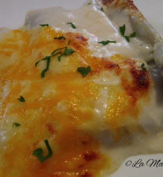Canelones de espinacas