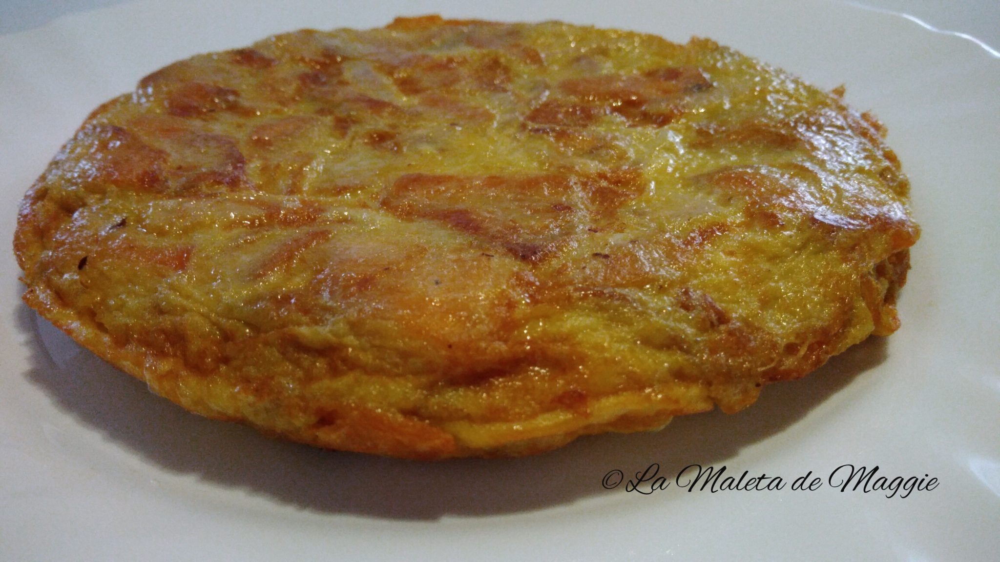 Tortilla de boniato con butifarra blanca Las mejores recetas saludables