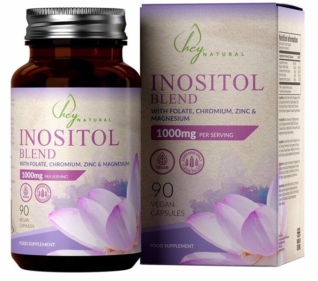 HN Myo Inositol 1000mg de Inositol por Porción