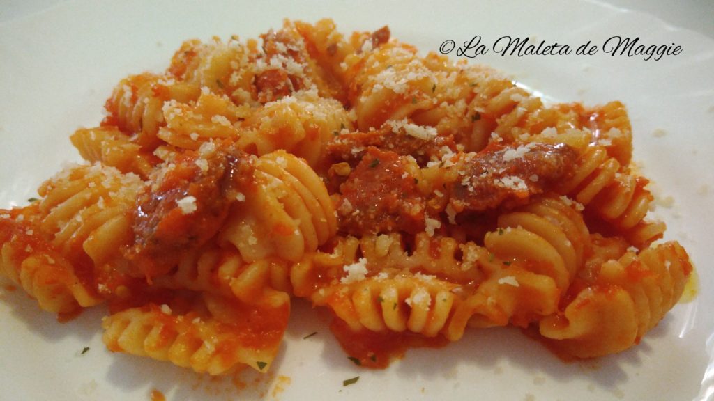 radiatore con chorizo