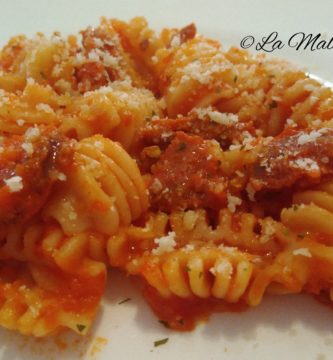 radiatore con chorizo