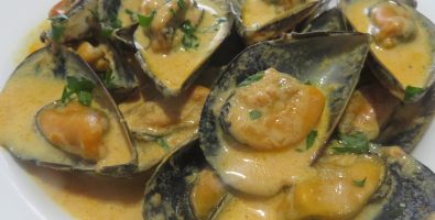 Mejillones al curry