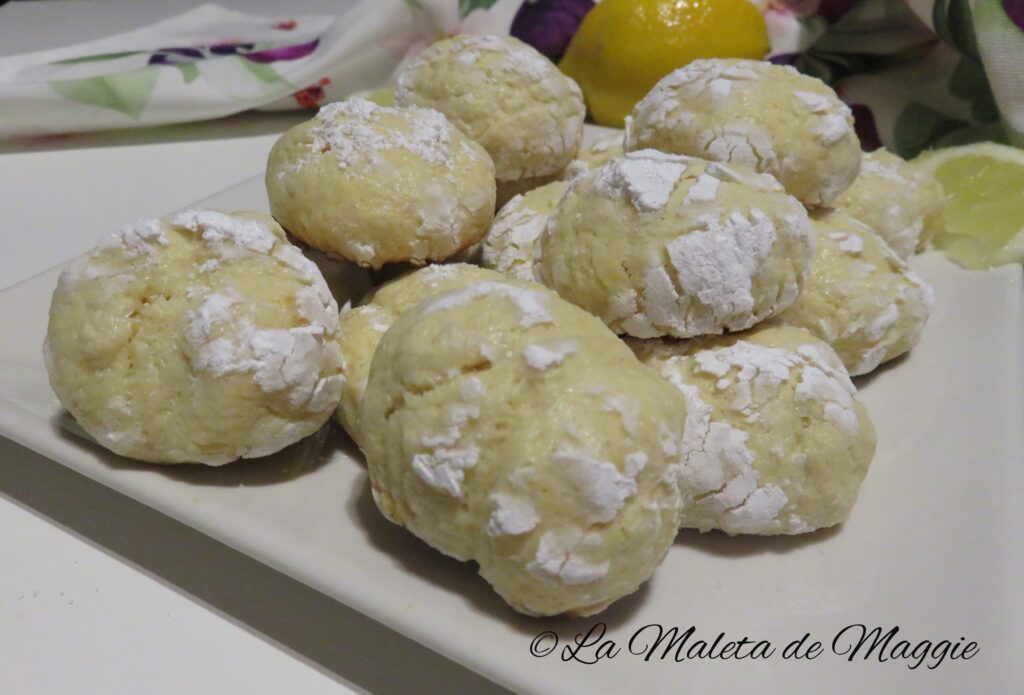 Galletas craqueladas de limón