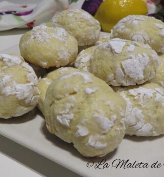 Galletas craqueladas de limón