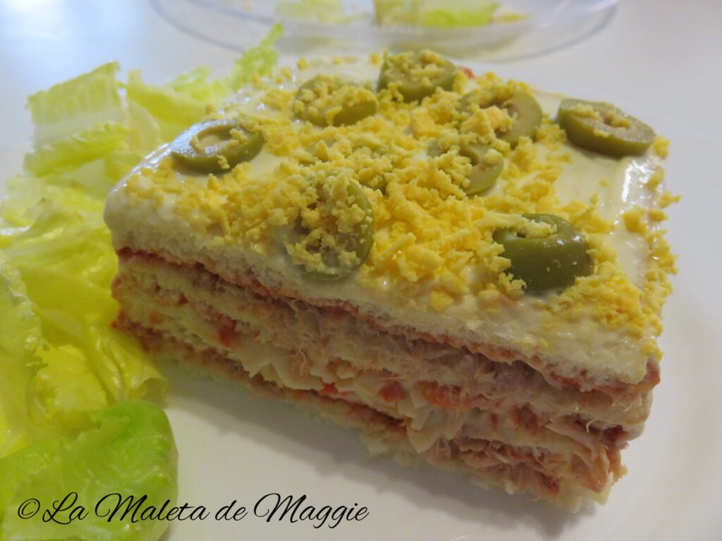 pastel de atún y surimi frío