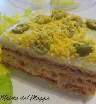 pastel de atún y surimi frío