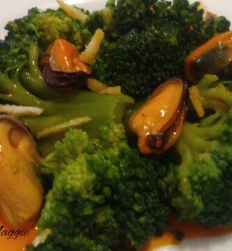 brócoli con mejillones