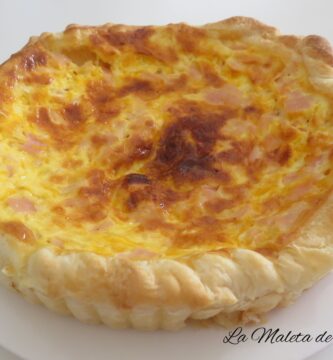 quiche de jamón york y queso