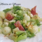 ensalada con melón y jamón