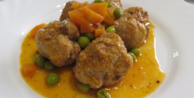 albóndigas a la jardinera